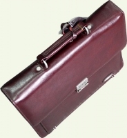 Портфель Pierre Cardin PC85012, из натуральной кожи, цвет - бордовый